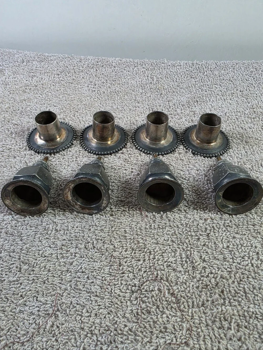 Vintage Screw In Candle Holders Set Of Four